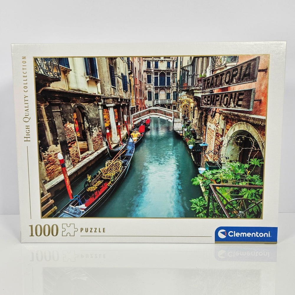Clementoni 1000 Piece Puzzle Venice Canal Gondola Trattoria Sempione HQC Italy